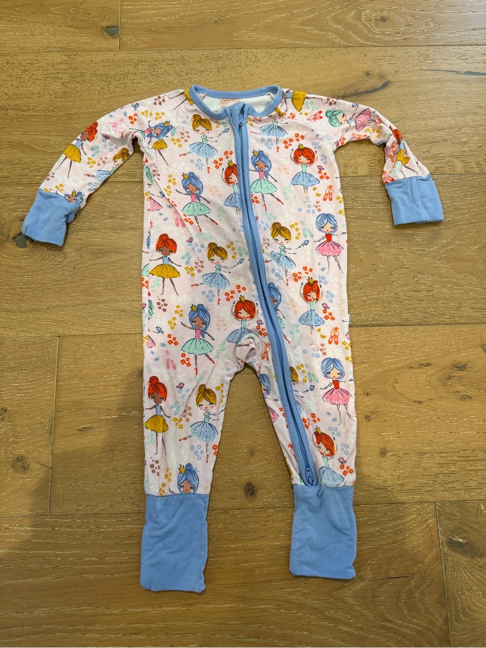 Little Sleepies Prima Ballerina Bamboo Onesie - size 3-6 months